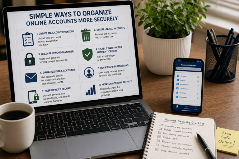 Simple Ways to Organize Online Accounts More Securely