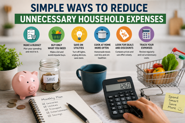 Simple Ways to Reduce Unnecessary Household Expenses